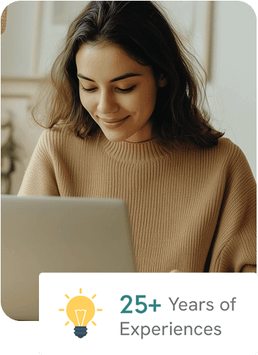 An ONS consultant working on a laptop — 25+ years of experience